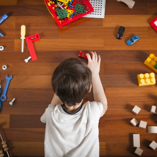 Kid playing on Vinyl floor | Speers Road Broadloom